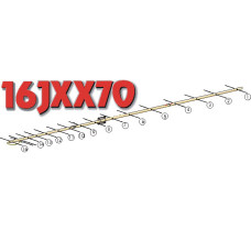 16JXX70 16 element 432 MHz yagi