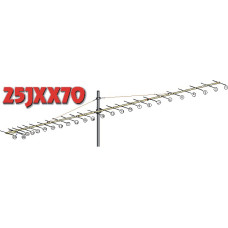 25JXX70 25 element 432 MHz yagi