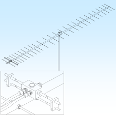 432-9WL 28 element 432 MHz yagi