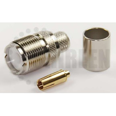 SO239 female crimp LMR400/RFC400/RG213/RG8U