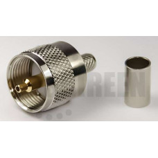 PL259 male for RG8x / LMR240 / LMR240UF / RFC240 / RFC240UF
