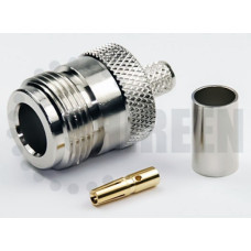 N Female Connector For RG58 / RG142 / RG223 / RG400 / LMR195 / RFC195