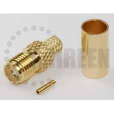 SMA Female Connector for RG58 / RG142 / RG223 / RG400 / LMR195 / RFC195