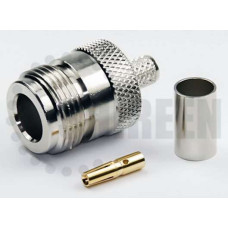 N Female Connector For RG8x / LMR240 / LMR240UF / RFC240 / RFC240UF